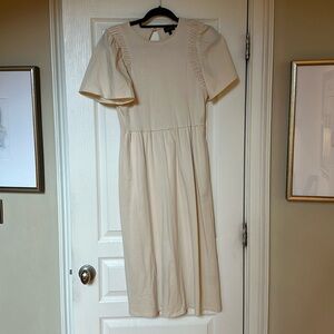 Cream cotton dress by Who What Wear, size XS